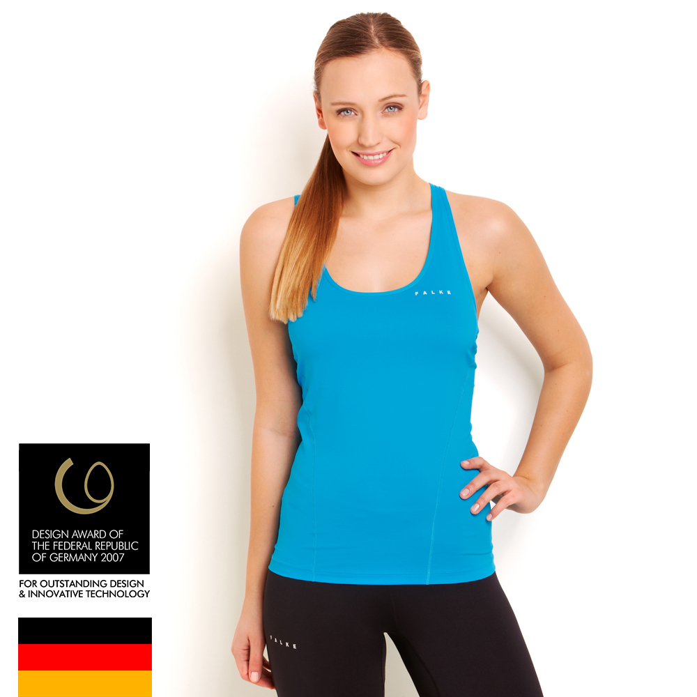 Singlet V-Neck - Blue Size M